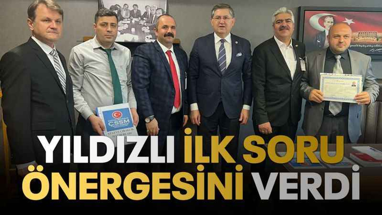 Yıldızlı ilk soru önergesini verdi